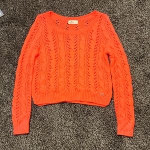 Orange Hollister sweater